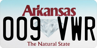 AR license plate 009VWR