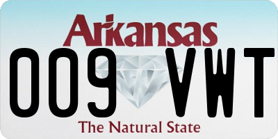AR license plate 009VWT