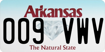 AR license plate 009VWV