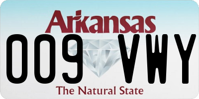AR license plate 009VWY