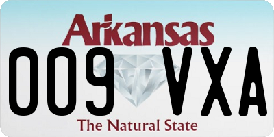 AR license plate 009VXA