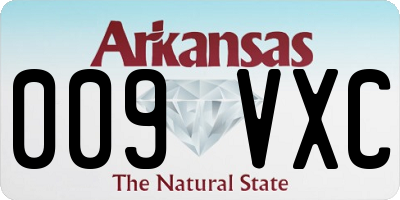 AR license plate 009VXC