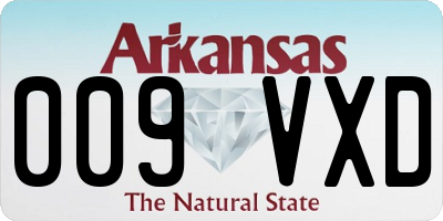 AR license plate 009VXD