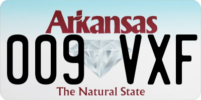 AR license plate 009VXF