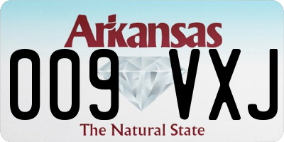 AR license plate 009VXJ