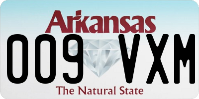 AR license plate 009VXM