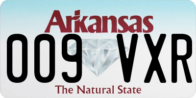AR license plate 009VXR