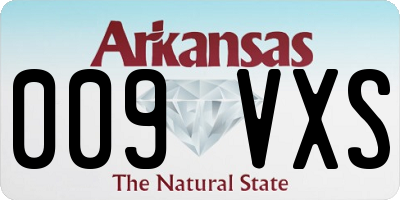 AR license plate 009VXS