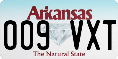 AR license plate 009VXT