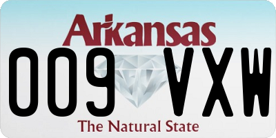 AR license plate 009VXW