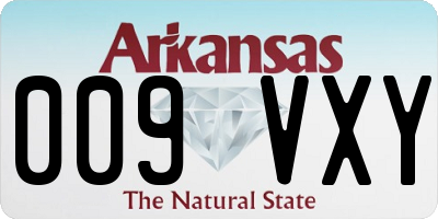 AR license plate 009VXY