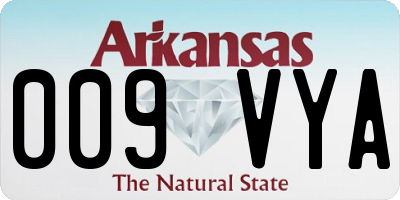 AR license plate 009VYA