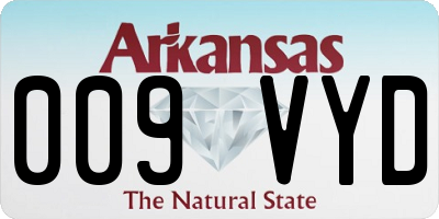 AR license plate 009VYD