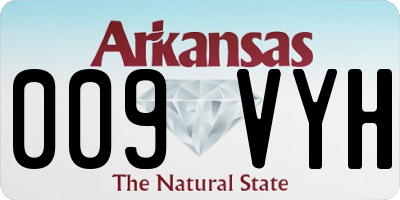 AR license plate 009VYH