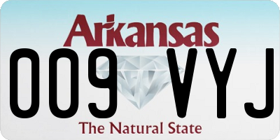 AR license plate 009VYJ