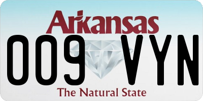 AR license plate 009VYN
