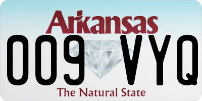 AR license plate 009VYQ