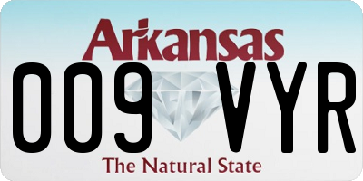 AR license plate 009VYR