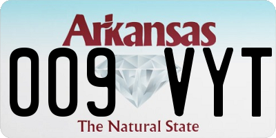 AR license plate 009VYT