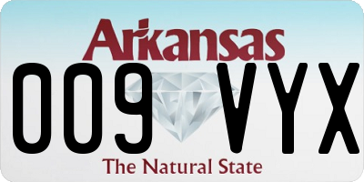AR license plate 009VYX