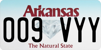 AR license plate 009VYY