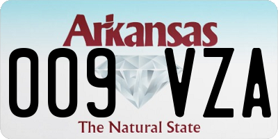 AR license plate 009VZA