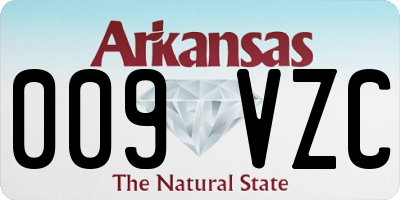 AR license plate 009VZC