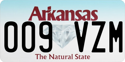 AR license plate 009VZM