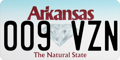 AR license plate 009VZN