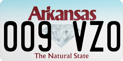 AR license plate 009VZO
