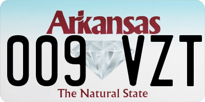 AR license plate 009VZT