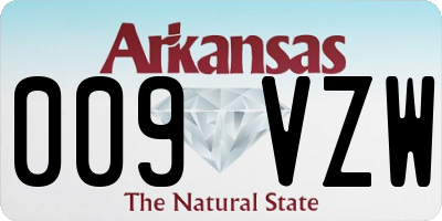 AR license plate 009VZW