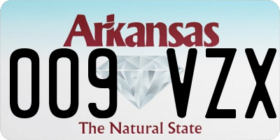 AR license plate 009VZX