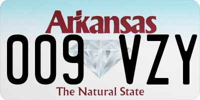 AR license plate 009VZY