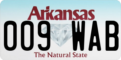 AR license plate 009WAB