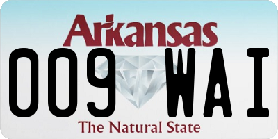 AR license plate 009WAI