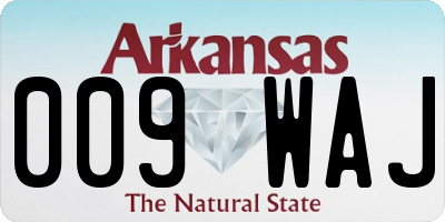 AR license plate 009WAJ