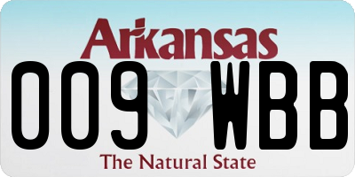 AR license plate 009WBB