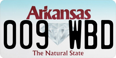 AR license plate 009WBD