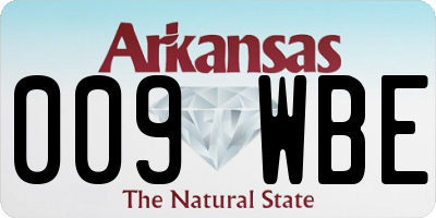 AR license plate 009WBE