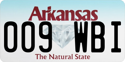 AR license plate 009WBI