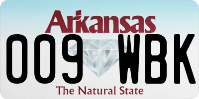 AR license plate 009WBK