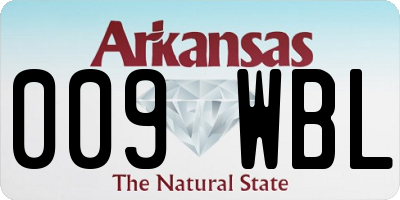 AR license plate 009WBL