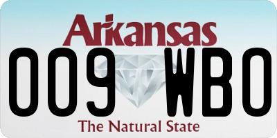 AR license plate 009WBO