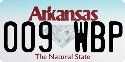 AR license plate 009WBP