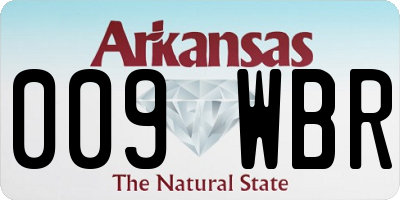 AR license plate 009WBR