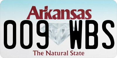AR license plate 009WBS