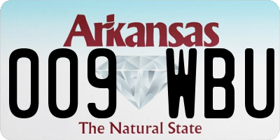 AR license plate 009WBU