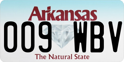 AR license plate 009WBV