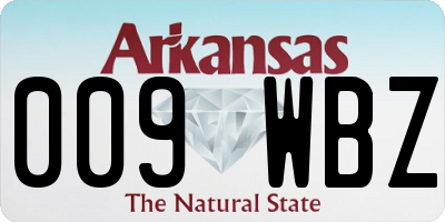 AR license plate 009WBZ